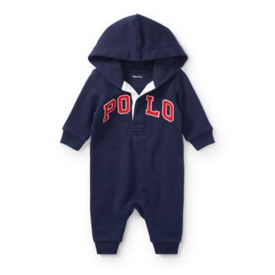 Ralph Lauren Cotton-blend-fleece Coverall French Navy 3m