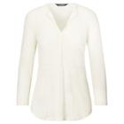 Ralph Lauren Lauren Whipstitched Linen Tunic Top Herbal Milk