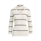 Ralph Lauren Mockneck Cutout Sweater Cream/polo Black