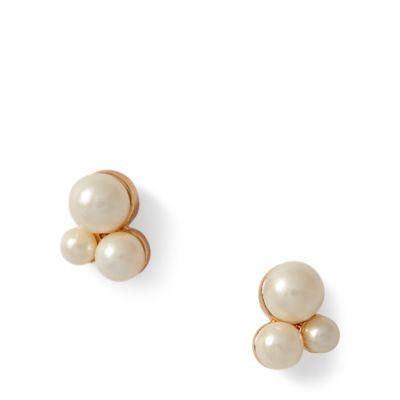 Ralph Lauren Mini Cluster Studs Gold/white