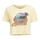 Ralph Lauren Denim & Supply Cropped Jersey Graphic Tee Yellow