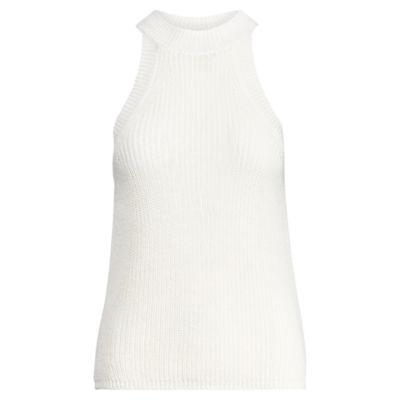 Ralph Lauren Sleeveless Linen Sweater Cream