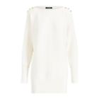 Ralph Lauren Button-shoulder Cotton Sweater Mascarpone Cream