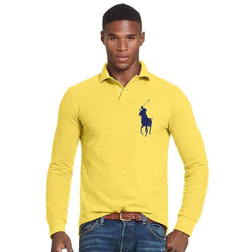 Polo Ralph Lauren Slim Fit Cotton Mesh Polo Fall Yellow