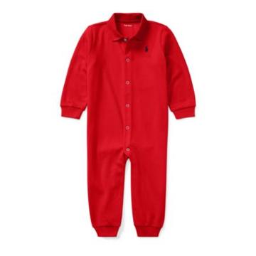 Ralph Lauren Cotton Polo Coverall Rl Red 3m