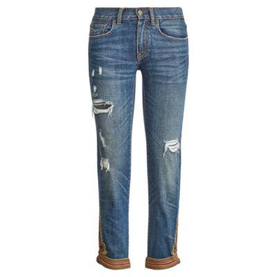 Ralph Lauren Waverly Straight Crop Jean Indigo