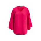 Ralph Lauren Twill Dolman-sleeve Top Ultra Pink