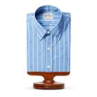 Ralph Lauren Rrl Eli Striped Cotton Dress Shirt Rl 859 Blue