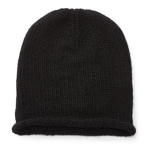 Polo Ralph Lauren Knit Cashmere Rolled-brim Cap Black