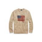 Ralph Lauren Flag Rollneck Sweater Oatmeal Multi