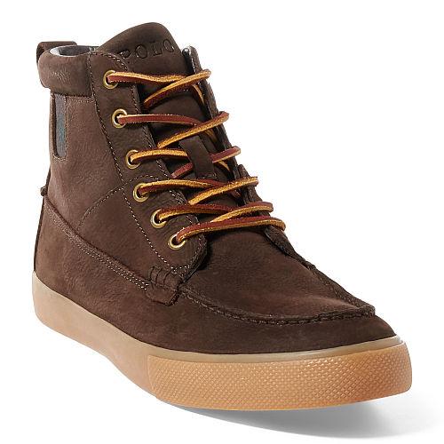 Polo Ralph Lauren Tavis Suede High-top Sneaker Dark Brown