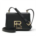 Ralph Lauren Nappa Leather Mini Rl Bag Black