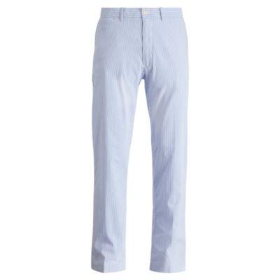 Ralph Lauren Classic Fit Seersucker Pant Diplomat Blue/pure White