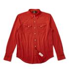 Ralph Lauren Rrl Cotton Jersey Western Shirt Paisley Red