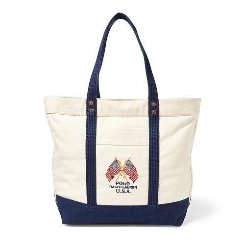 Polo Ralph Lauren Flag Canvas Tote