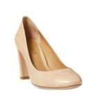 Ralph Lauren Maddie Snakeskin Pump Straw