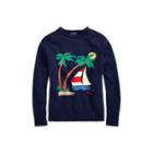 Ralph Lauren Boat Cotton Rollneck Sweater Navy Multi