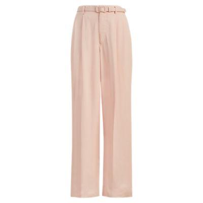 Ralph Lauren Kenley Crepe Wide-leg Pant Blush