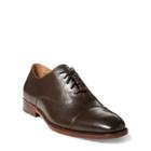 Ralph Lauren Alesky Calfskin Oxford Shoe Dark Brown