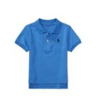 Ralph Lauren Cotton Interlock Polo Shirt Blue 9m