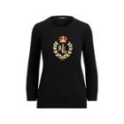 Ralph Lauren Bullion-crest Crewneck Sweater Polo Black/gold