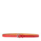 Polo Ralph Lauren Pebbled Leather Belt Red