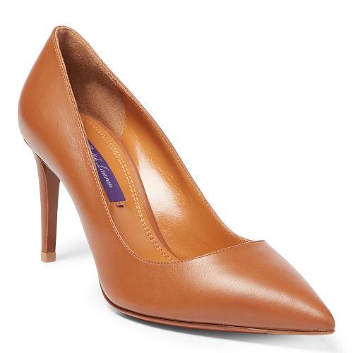 Ralph Lauren Calfskin Armissa Pump Rl Gold