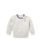 Ralph Lauren Cotton-blend-fleece Sweatshirt Lt Sport Heather 12m