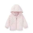 Ralph Lauren Hooded Quilted Jacket Hint Of Pink 9m