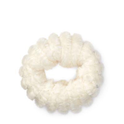 Ralph Lauren Faux Fur-trim Snood Cream/arctic Fox