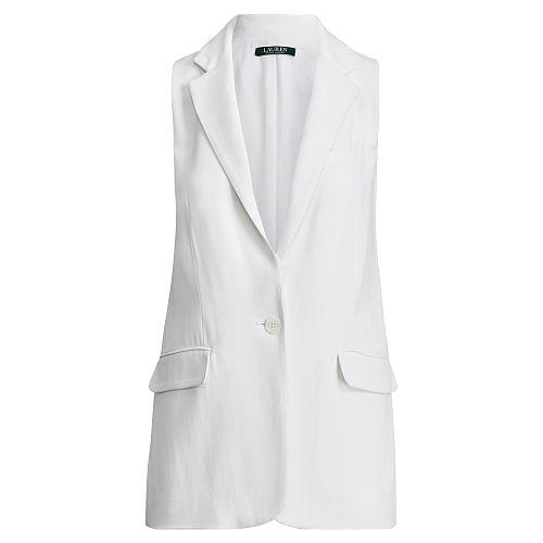Ralph Lauren Lauren Stretch Crepe Vest White