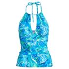 Ralph Lauren Slimming Paisley Tankini Blue Multi