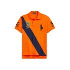 Ralph Lauren Custom Fit Mesh Polo Shirt Fiesta Orange