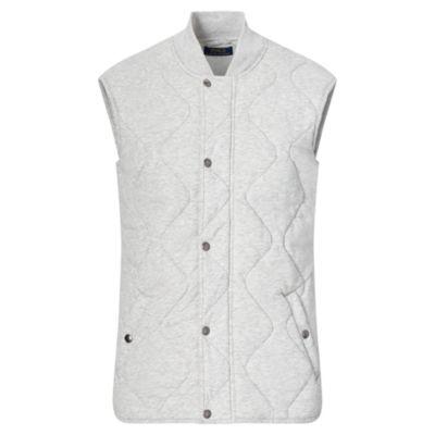 Ralph Lauren Quilted Jersey Vest Spring Heather