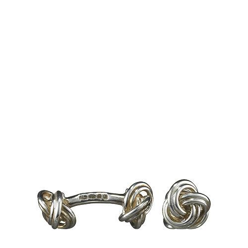 Ralph Lauren Knot-on-bar Cuff Links Silver