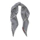 Polo Ralph Lauren Cross-hatched Silk Scarf Navy/white