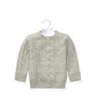 Ralph Lauren Cable-knit Cashmere Cardigan Light Grey Heather 3m