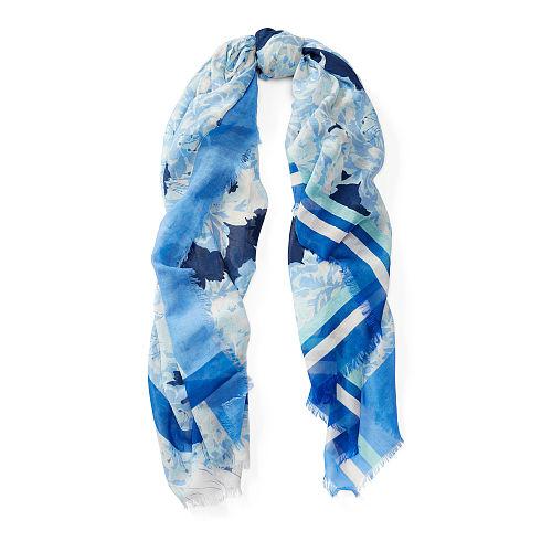 Polo Ralph Lauren Katie Floral Cotton-silk Scarf Katie Floral