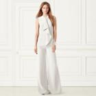Ralph Lauren Charmain Silk Wide-leg Pant Cream