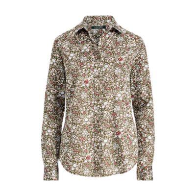 Ralph Lauren Floral Cotton Sateen Shirt Multi