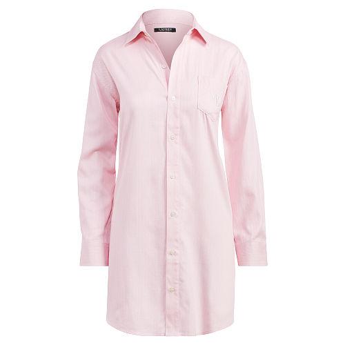 Ralph Lauren Lauren Herringbone Sateen Sleep Shirt