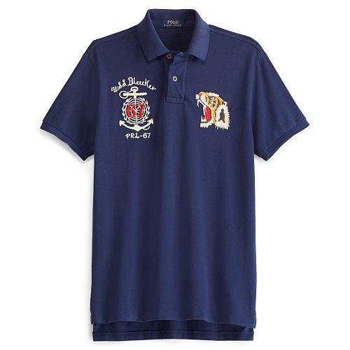 Polo Ralph Lauren Custom Fit Souvenir Mesh Polo Dark Cobalt