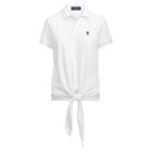 Polo Ralph Lauren Tie-front Mesh Polo Shirt