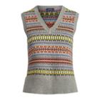 Ralph Lauren Fair Isle Sweater Vest Grey