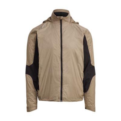 Ralph Lauren Paneled Hooded Jacket Tuscan Sand/polo Black