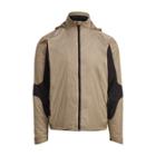 Ralph Lauren Paneled Hooded Jacket Tuscan Sand/polo Black