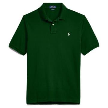 Ralph Lauren Cyo Custom-slim Polo Shirt Northwest Pine