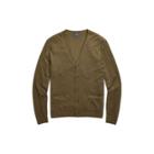 Ralph Lauren Cashmere V-neck Cardigan Creekbed Olive