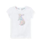 Ralph Lauren Floral Bunny Cotton T-shirt White 24m