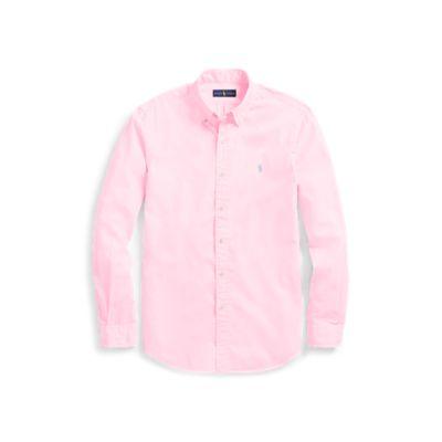 Ralph Lauren Slim Fit Twill Shirt Carmel Pink
